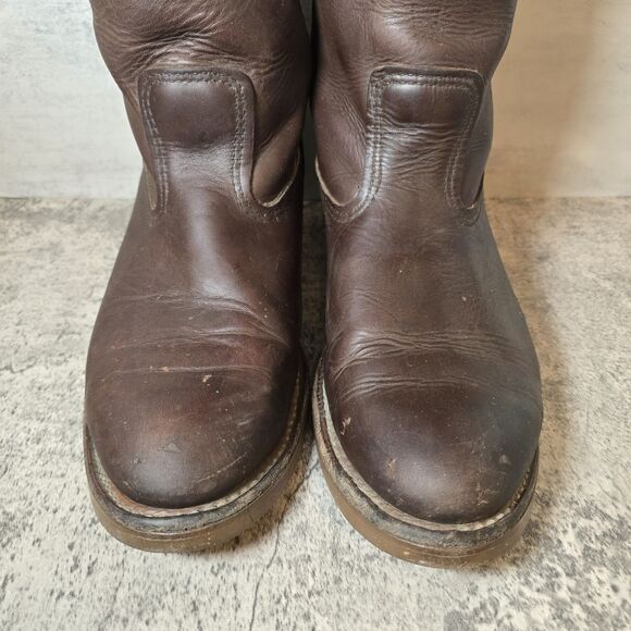 Red Wings Pecos 1155 Brown Leather Western Cowboy Boots Men's size 9.5 E - Picture 6 of 10